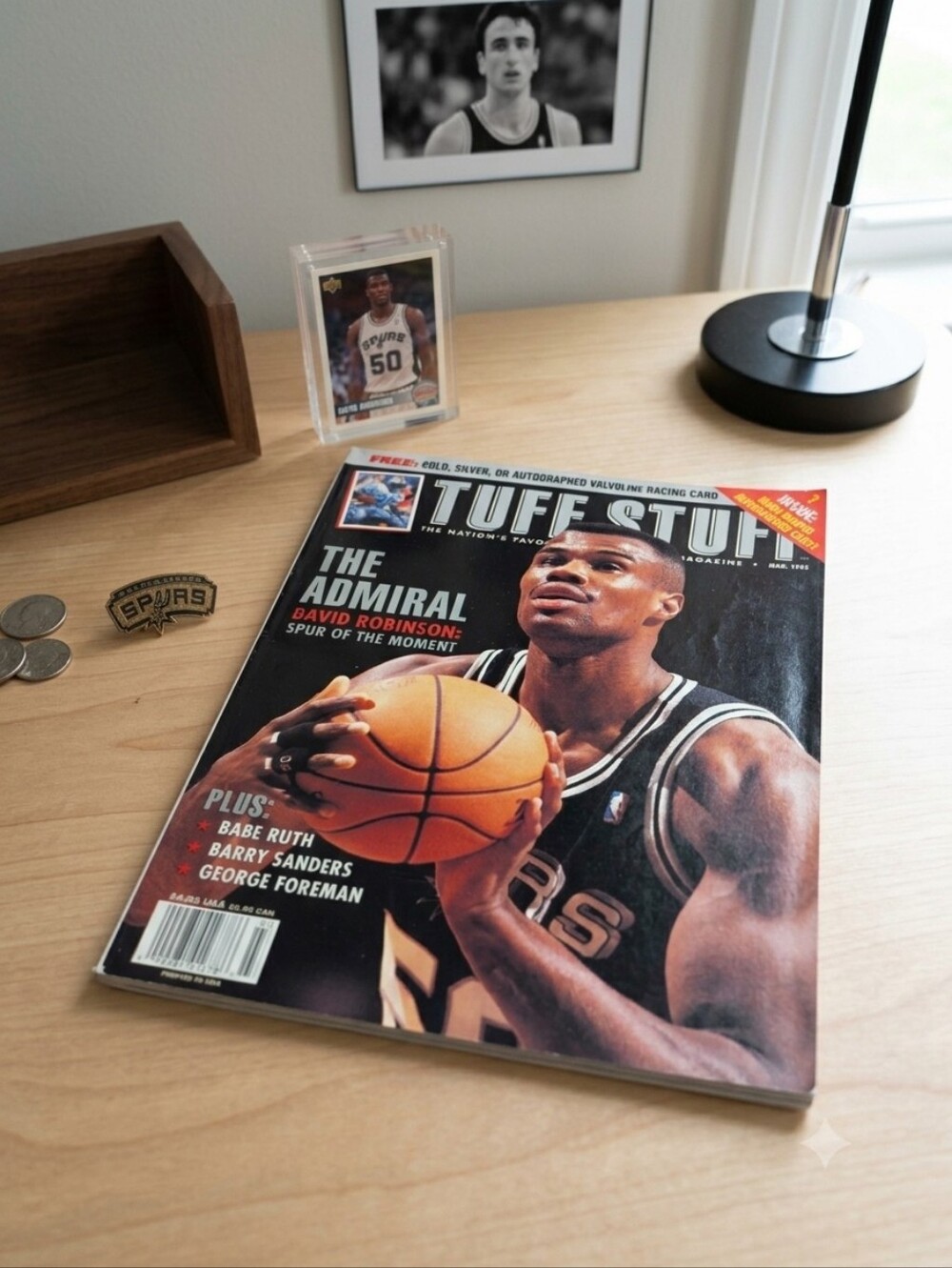 March 1995 🏀 David Robinson, San Antonio Spurs — Tuff Stuff Magazine 🌵